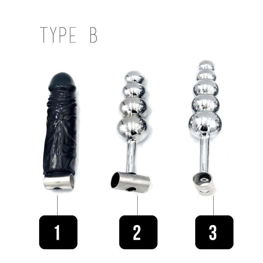 Kyskhetsbälte Tillbehör - Analplugg & Dildo - Typ B